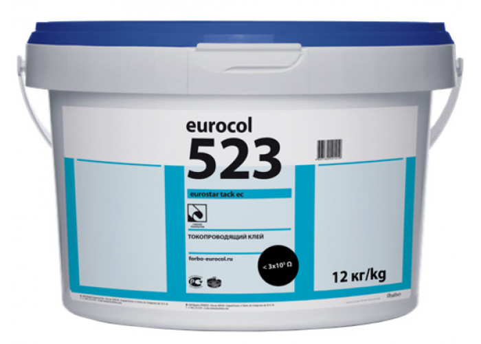 Токопроводящий клей EUROCOL 523 EUROSTAR TACK EC для ПВХ, виниловых и текстильных покрытий