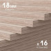 Фанера для паркета Lab Arte ФСФ 18 мм (250х250)