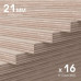 Фанера для паркета Lab Arte ФСФ 21 мм (250х250)